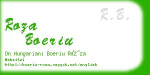 roza boeriu business card